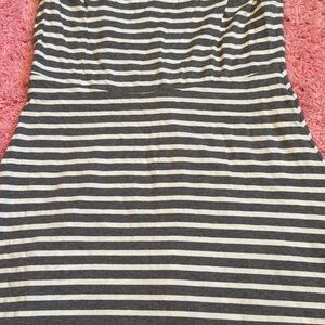Old Navy Black and White Striped Dress